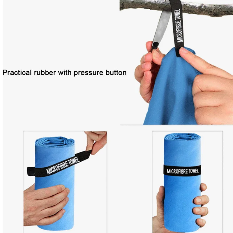 Быстросохнущее спортивное полотенце портативное пляжное абсорбирующее влагу