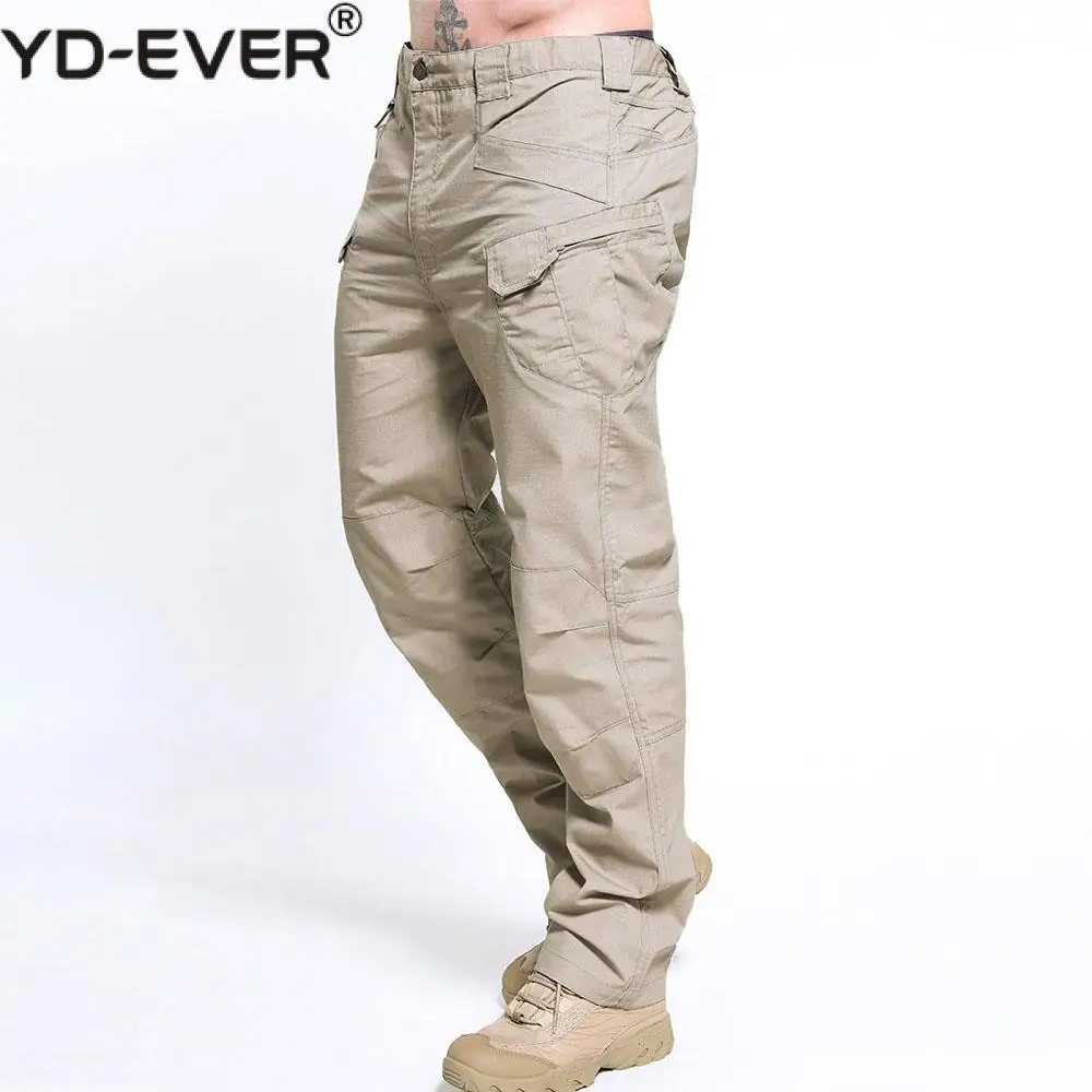 Брюки-карго мужские эластичные с несколькими карманами 6XL | Мужская одежда