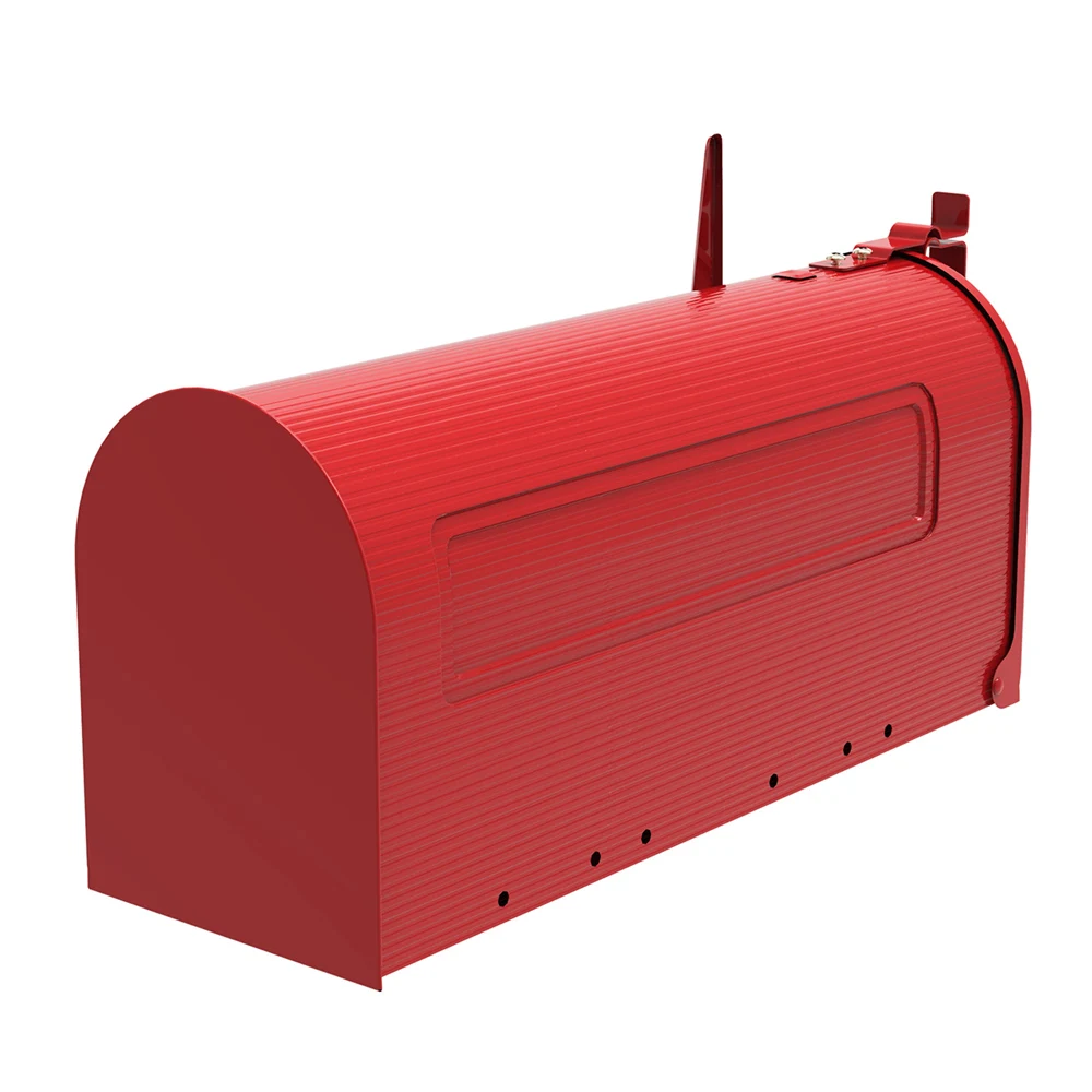 

US Warehouse Durable Iron Mailbox Red In Stock