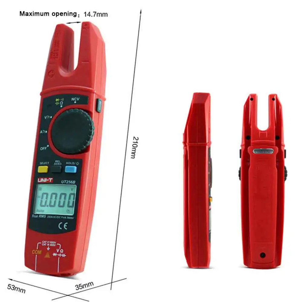 Цифровой мультиметр UNI T UT256B вольтметр с функцией True RMS вилка Auto 200A Измеритель