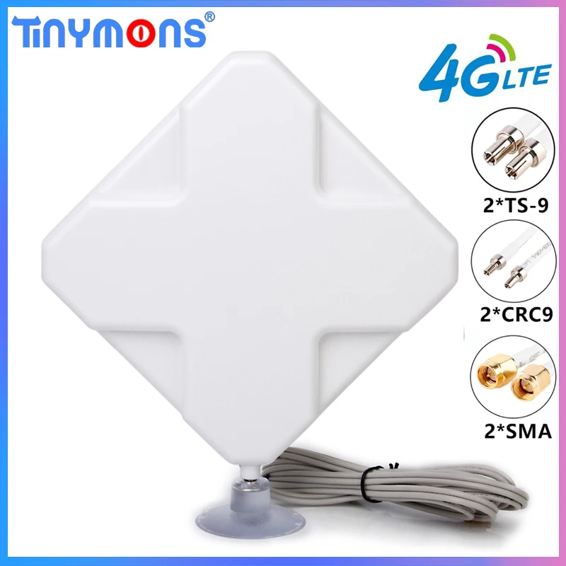 

4G LTE antenna 3G Omni Antennas 35dBi High Gain Dual TS9 CRC9 SMA Connectors Antenne For Huawei ZTE Modem Router E392 E397 E398