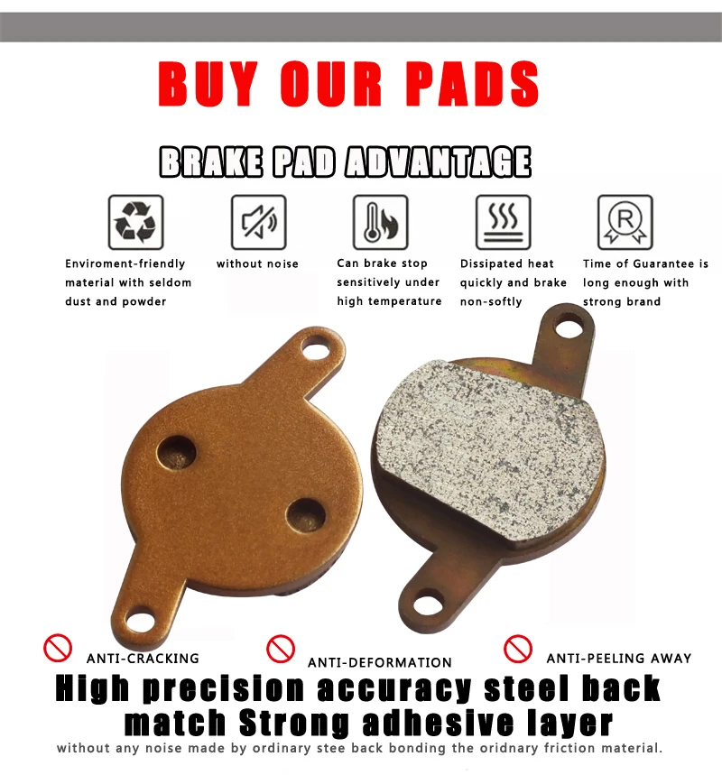 DELT 4 пары велосипедных дисковых тормозных колодок для MAGURA CLARA 2001-2002 LOUISE 2002-2006 MTB