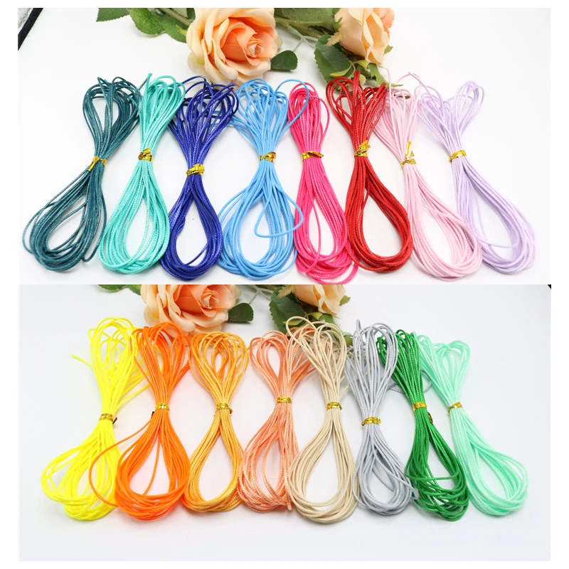 1 мм корейская веревка 4 м Вощеная Веревка бусины с отверстиями браслеты трос