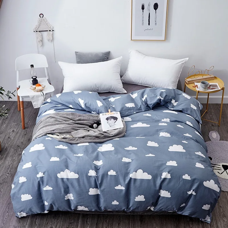 

Modern Leaf Printed 240x220 1pcs Duvet Cover Cartoon Bedclothes Single Double Queen King Size Quilt Covers (No Pillowcase)