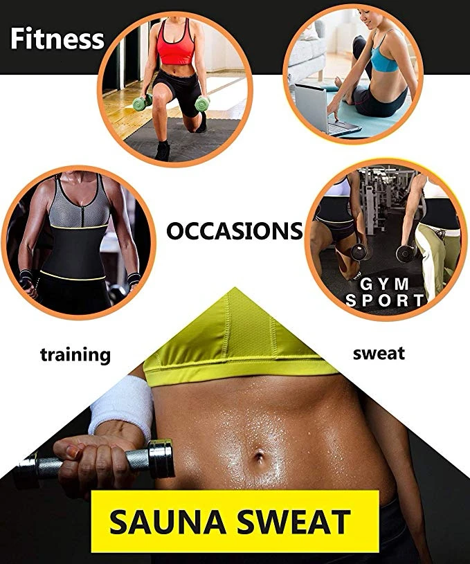 

Neoprene Sauna Sweat Vest, Waist Trainer Slimming Vest For Women Weight Loss With Adjustable Waist Shaper Belt