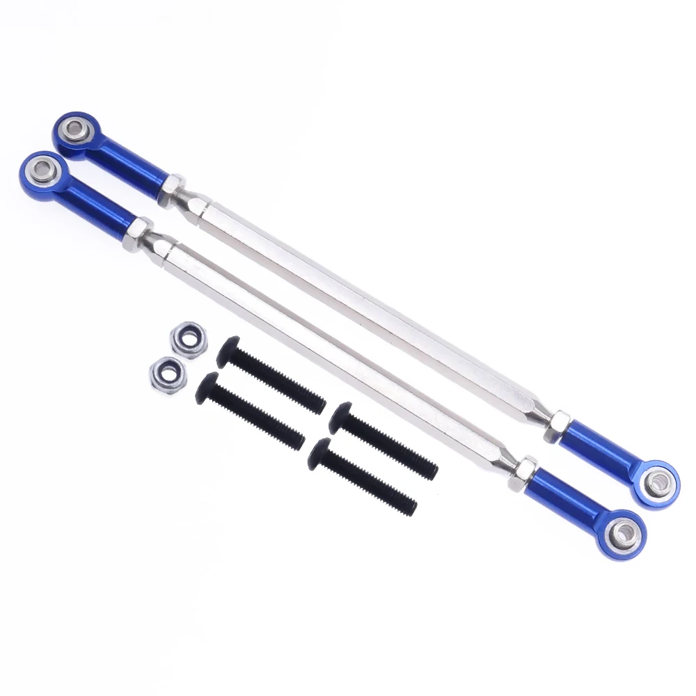 RCAWD alloy 2pcs #45 steel front and rear lower steering link tie rod for 1-10 RGT 86100 86110 FTX5579 Outback Fury crawler part