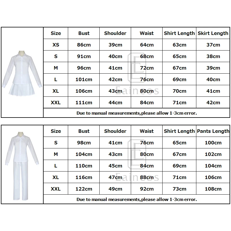 Костюмы для Хэллоуина и косплея "Обещанный Никогда не Вернуться": Эмма, Норман, Рэй, студенческие униформы и парики с татуировками.