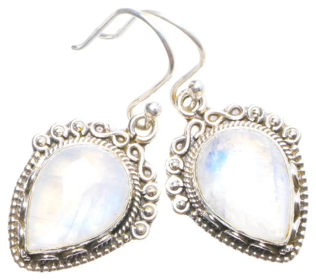 Уникальные серьги из стерлингового серебра 925 пробы ручной работы с натуральным