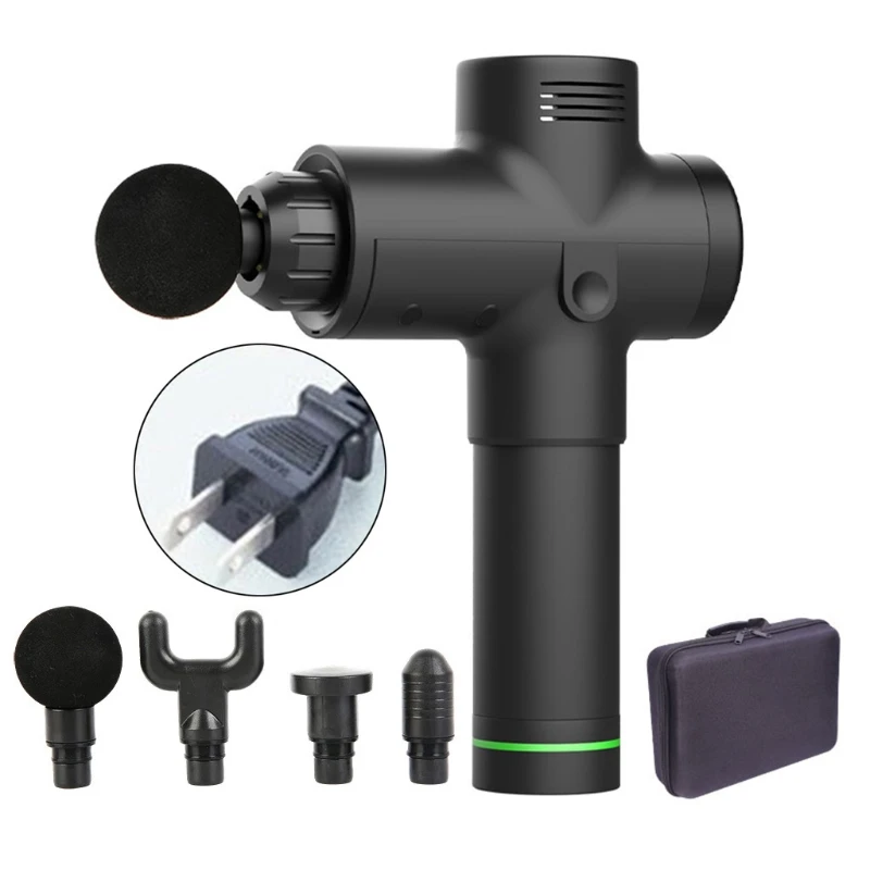 

3-Speed Handheld Massage Gun with 4 Professional Heads for Muscle Pain Tension 667D