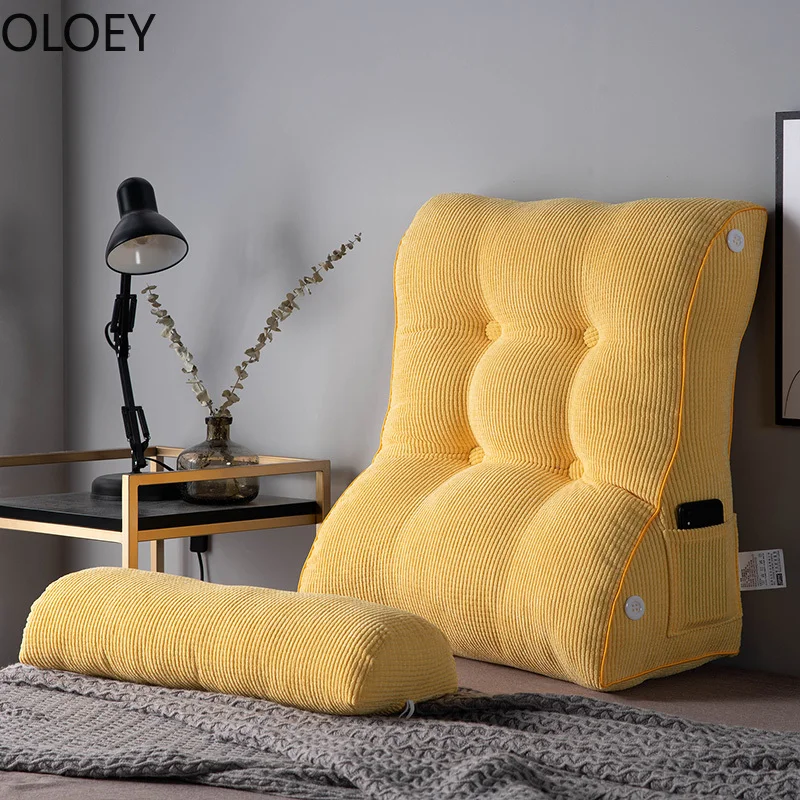 Bedside Cushion Headboard Triangle Sofa Bag Bed Pillow Large Chair Cushions Backrest Pad Seat Home Decor | Дом и сад