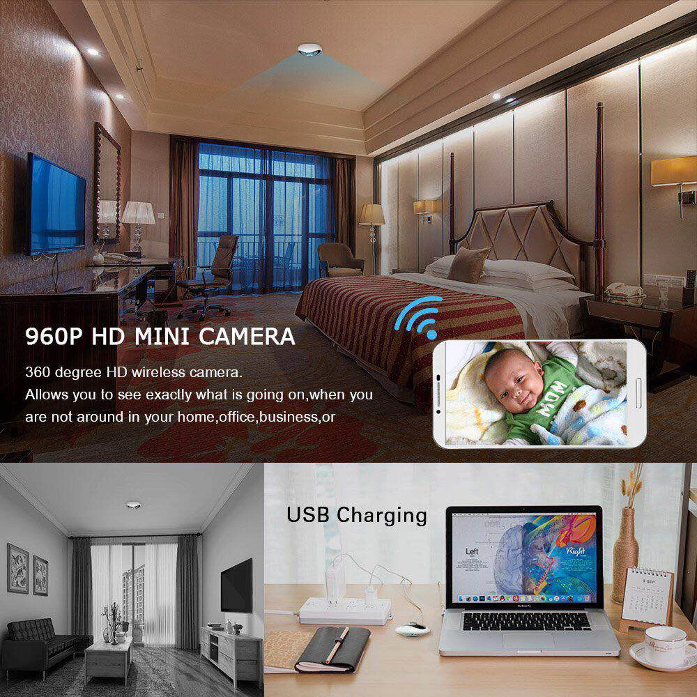FREDI 960P 1.3MP WiFi 360 градусов рыбий глаз панорамная камера видеонаблюдения ИК Ночное