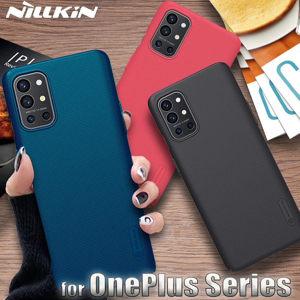 

OnePlus 10 9 Pro 9R Nord 2 CE 5G Case Nillkin Frosted Shield Hard PC Plastic Back Shockproof Full Cover on One Plus 9 CN/IN/EU