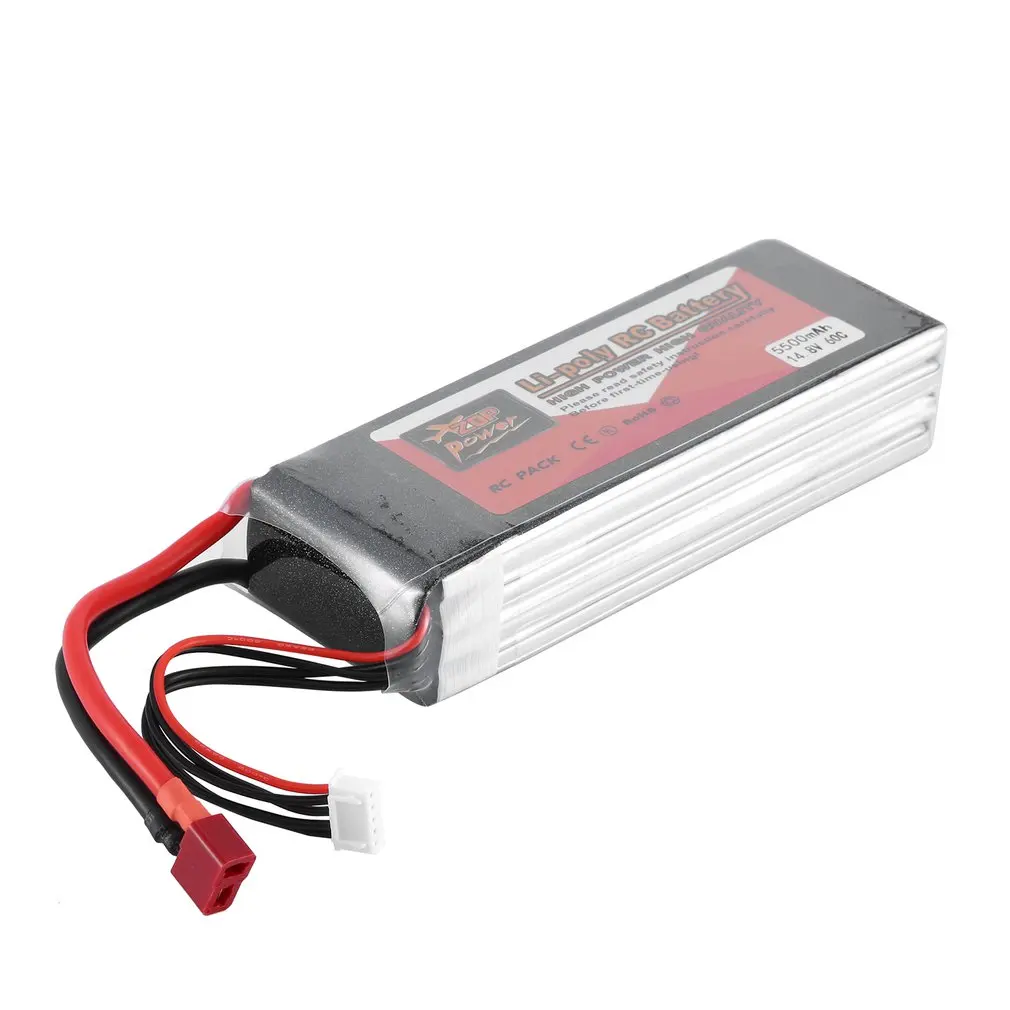 

ZOP Power 14,8 V 60C 5500mAh T Plug XT60 Plug JX9050135 Lipo аккумулятор, перезаряжаемая батарея для RC Racing RC Aircraft