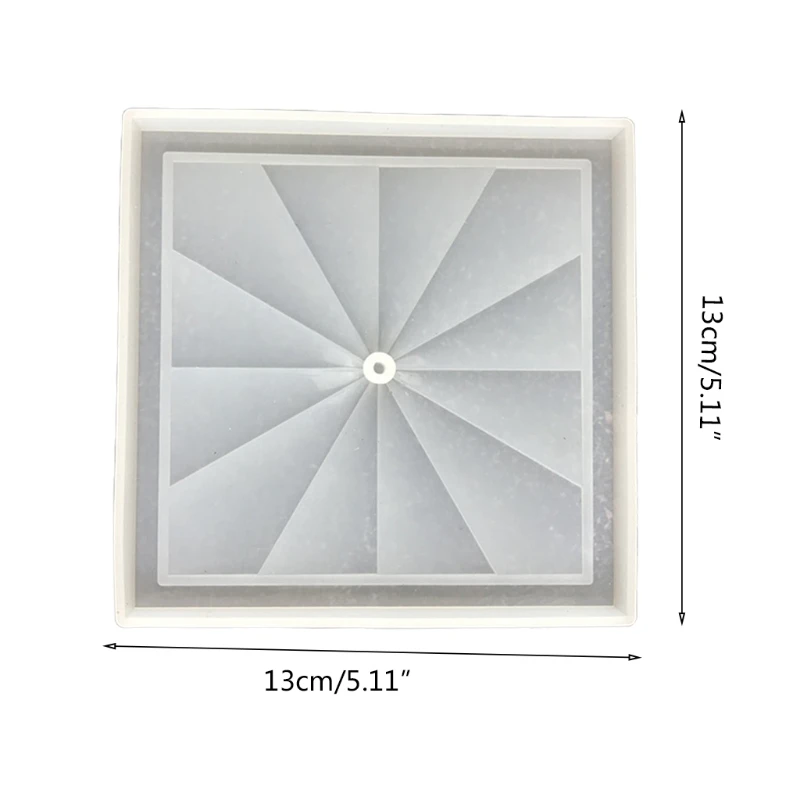 Квадратные настенные часы с изображением ветряной мельницы | Украшения и