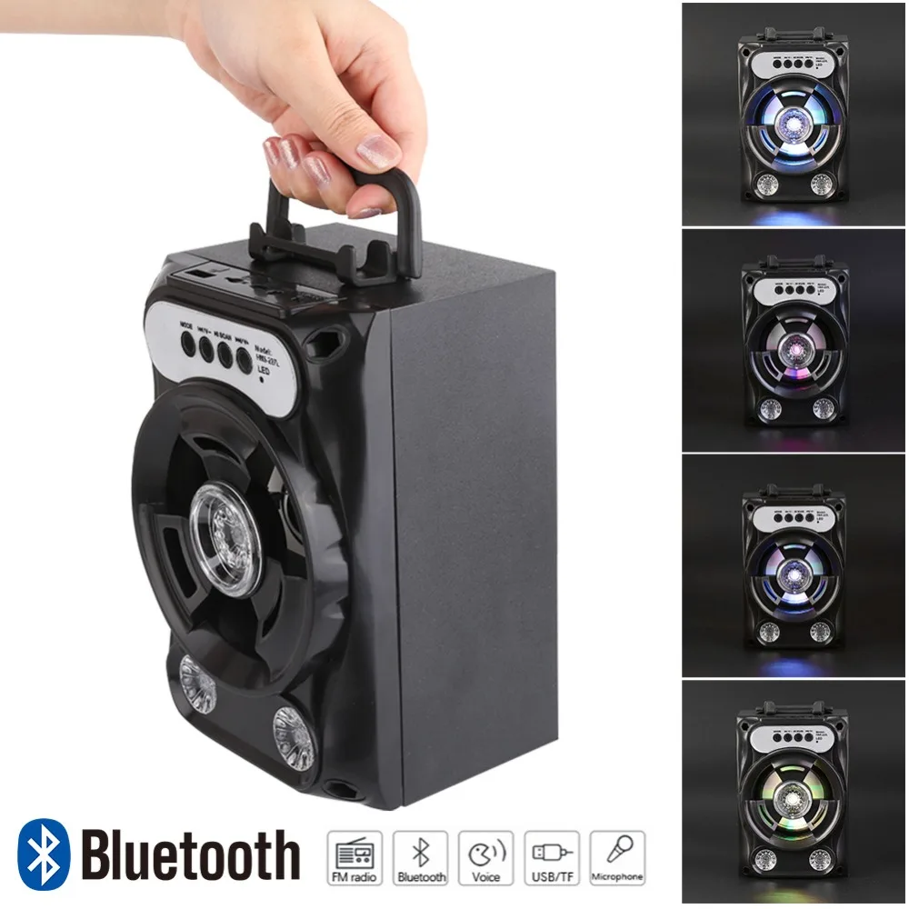 Вечерние на открытом воздухе Bluetooth Динамик светодиодный Беспроводной Bluetooth Динамик мини планшет Bluetooth Динамик 4 дюйма громкий Динамик