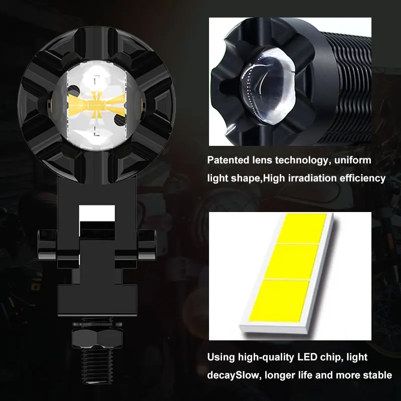Светодиодная мотоциклетная лампа для передних фар BMW F650 R NINE T R1150R R1150RS R1200C R850 2 шт.| |