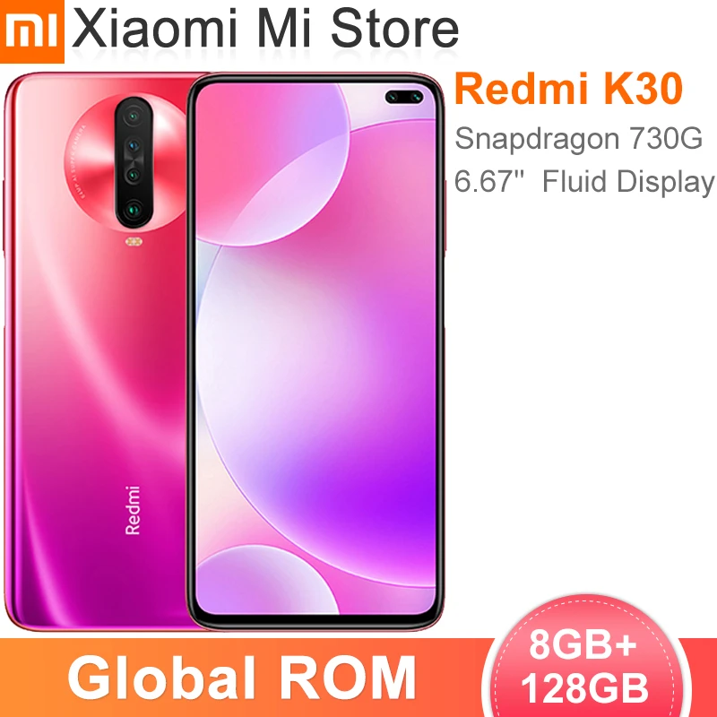 Смартфон Xiaomi Redmi K30 глобальная прошивка 8 Гб 128 ГБ Восьмиядерный процессор Snapdragon 730G