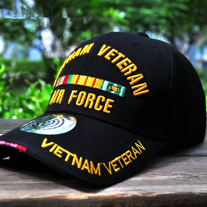 Новинка 2019 вьетнамская бейсболка с вышивкой для ветеранов мужские и женские