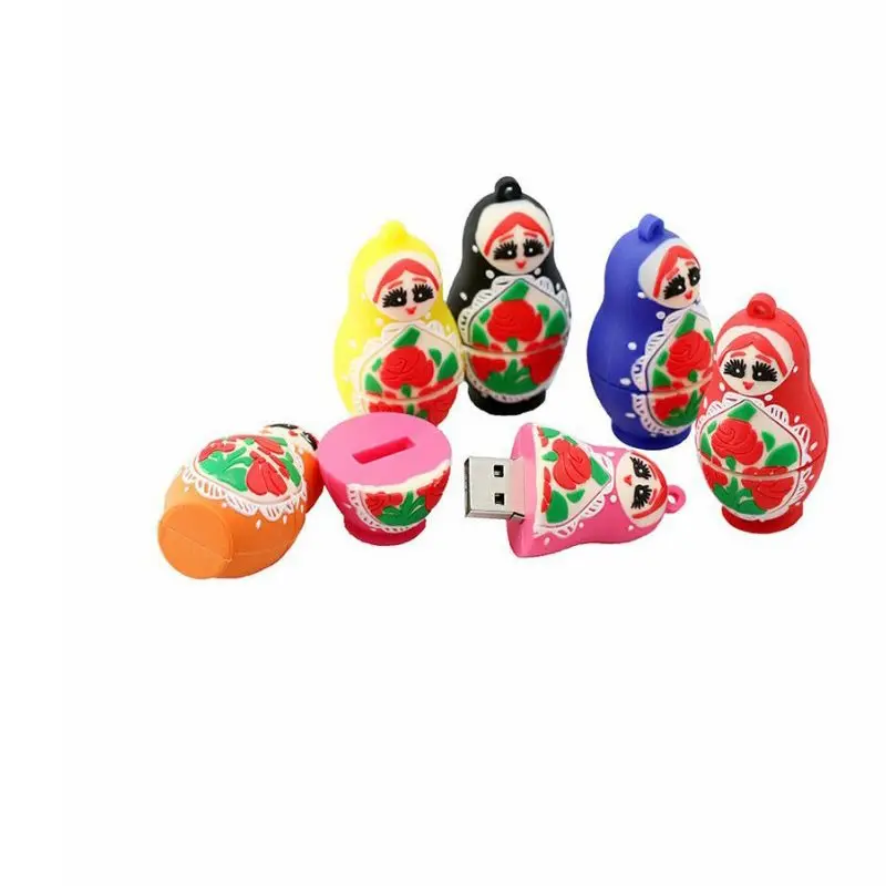 Matryoshka cartoon beautiful girl USB3.0 flash drive fashion custom personality creative gift16g32g cute Russian characteristics |