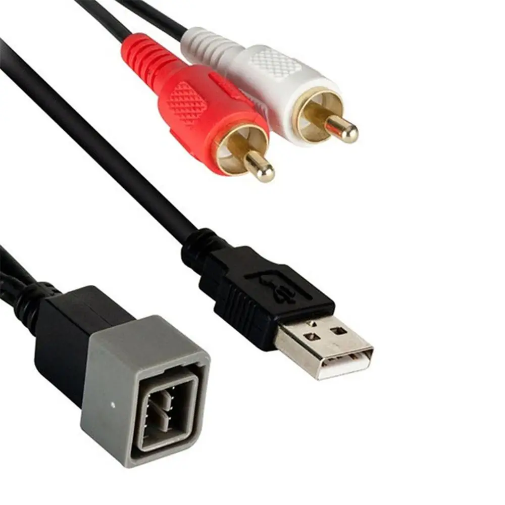 Автомобильный USB адаптер для радио аудиокабель порт вход удерживающий кабель 8