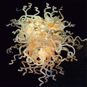 GIRBAN Modern Color Chandeliers Restaurant Pendant Lights Nordic Home Art Deco Chihuly Style Hanging Lamps LED Glass Lightings