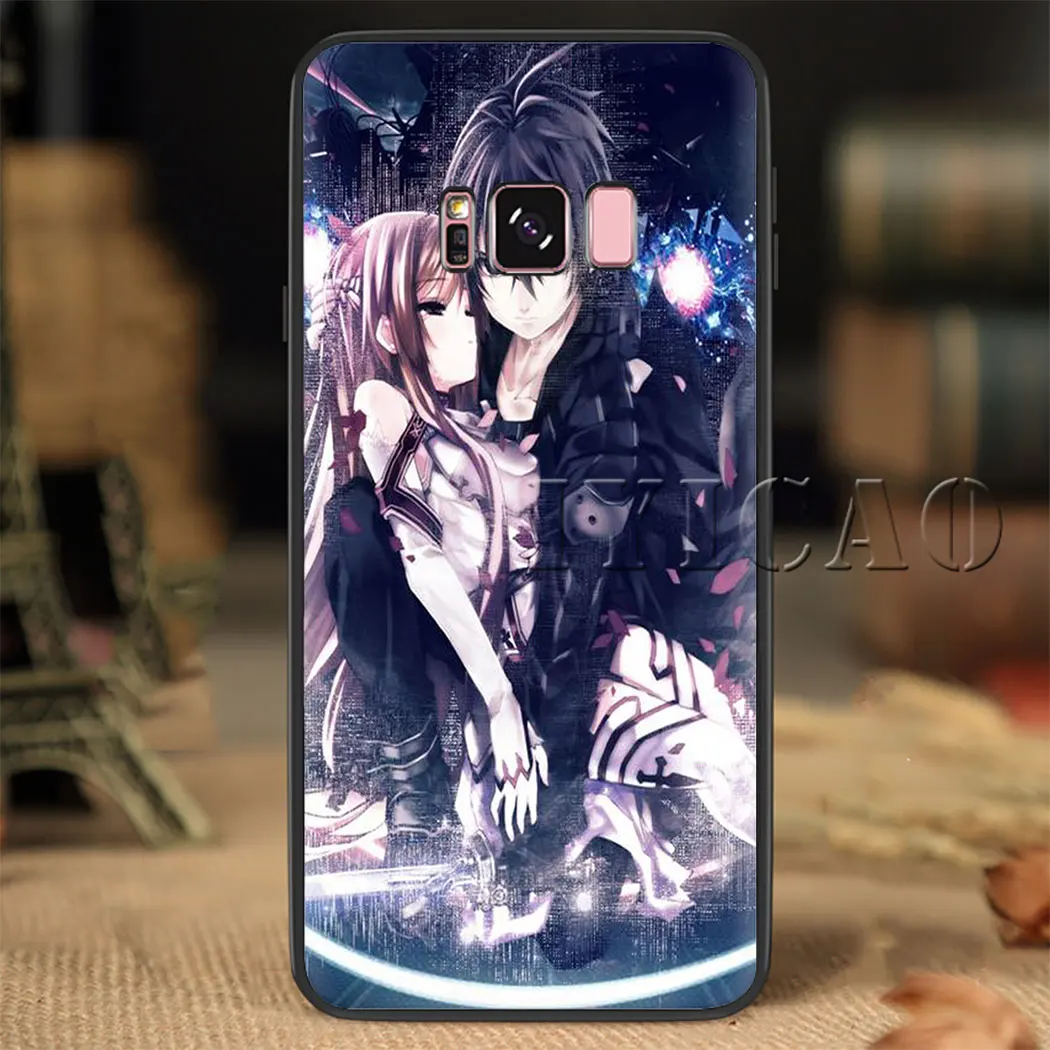 Sword Art Online Soft Silicone Phone Case Cover for Samsung A3 A5 A6 A7 A8 A9 Plus J6 A2 Core J4 J7 Duo J8 | Мобильные телефоны и