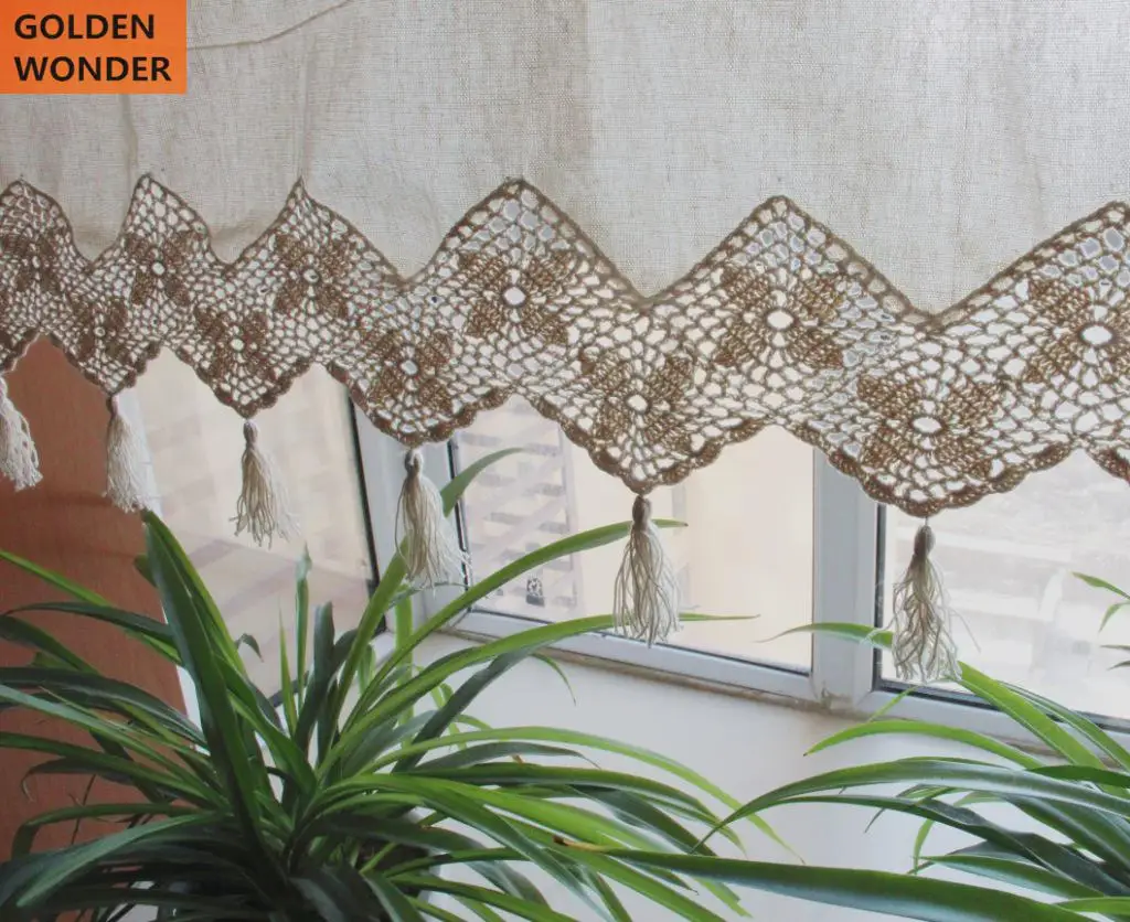 Американская сельская простая хлопчатобумажная вязаная крючком Половина