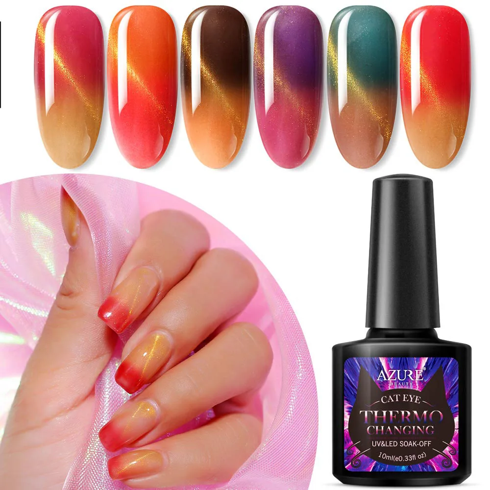 Modelones изменение температуры цвет Магнитный светодиодный гель замачиваемый