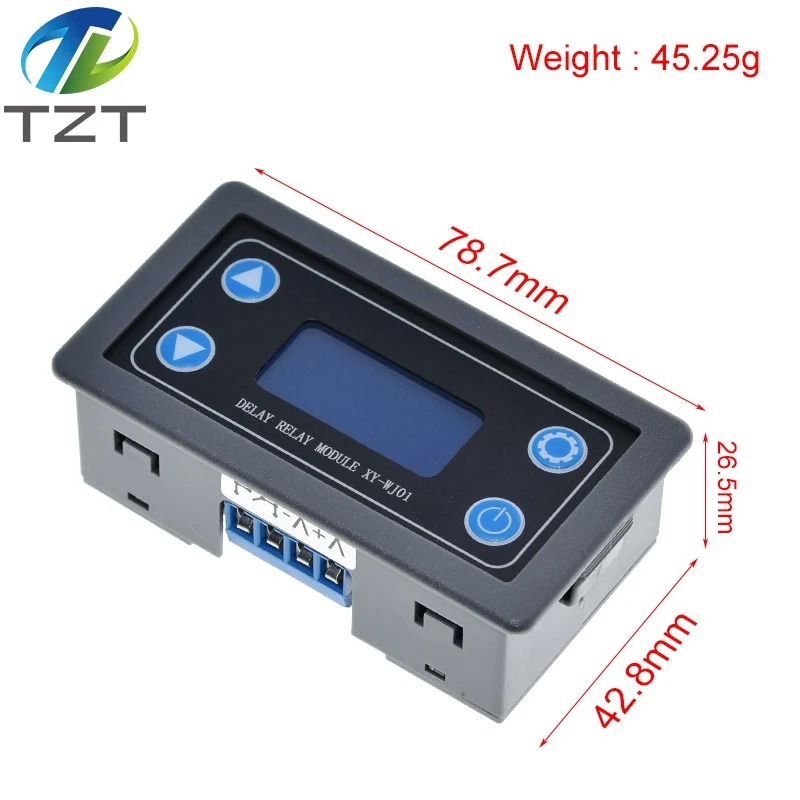 DC12V Светодиодный модуль цифровой реле задержки времени Программируемый таймер