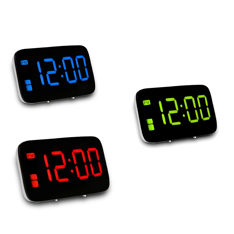 

Alarm Clock, Digital Alarm Clock With Voice Control And Big Snooze, Led Clock For Kids/Heavy Sleepers/Bedroom / Home/Travel / Of