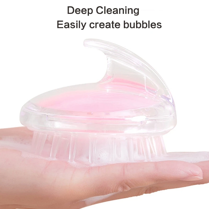 Массажер для кожи головы шампунь щетка с мягкой гибкой силиконовой щетиной