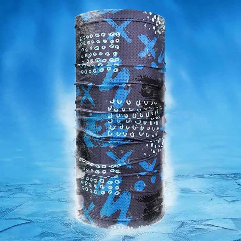

Outdoor Breathable Moisture Wicking Hairband Cap Scarf Multi-function Riding Face Cover Unisex Ice Silk Anti-UV Head Scraf