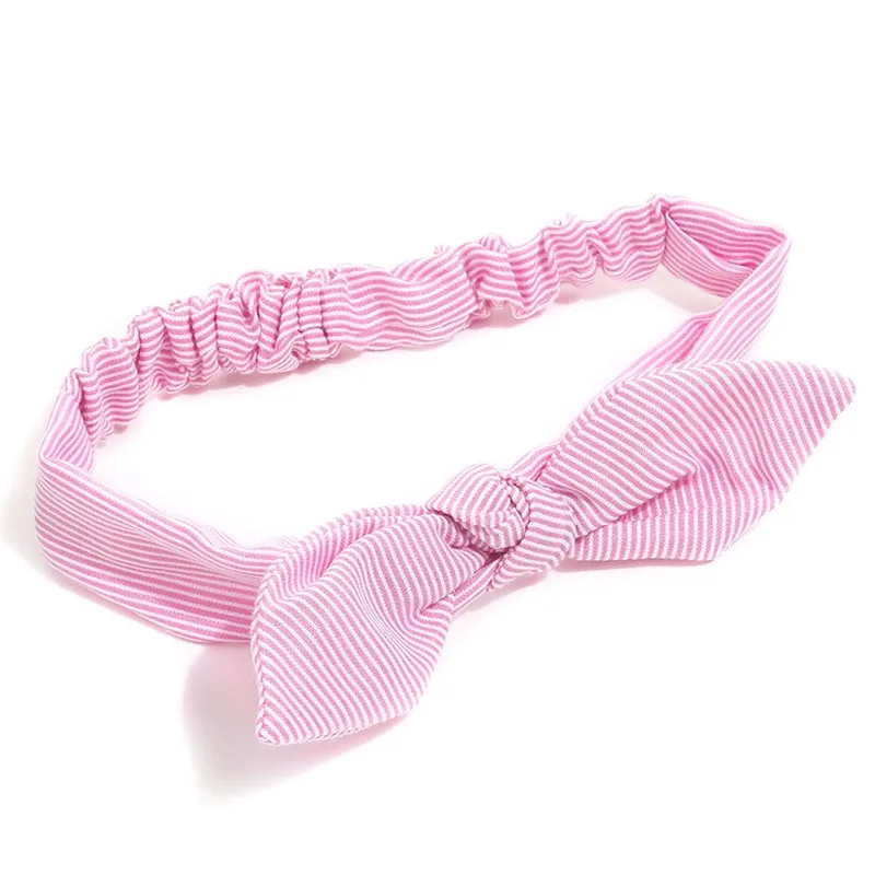 

baby headband Fashion Beauty Cute Sweet Kids Girl Baby Striped Toddler Bow Knot Hair Band baby turban #2O30