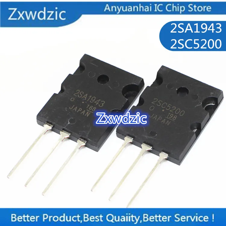 2 шт. = 1 пара 2SA1943 2SC5200 A1943 C5200 TO-3P высокой мощности аудио силовой усилитель труба