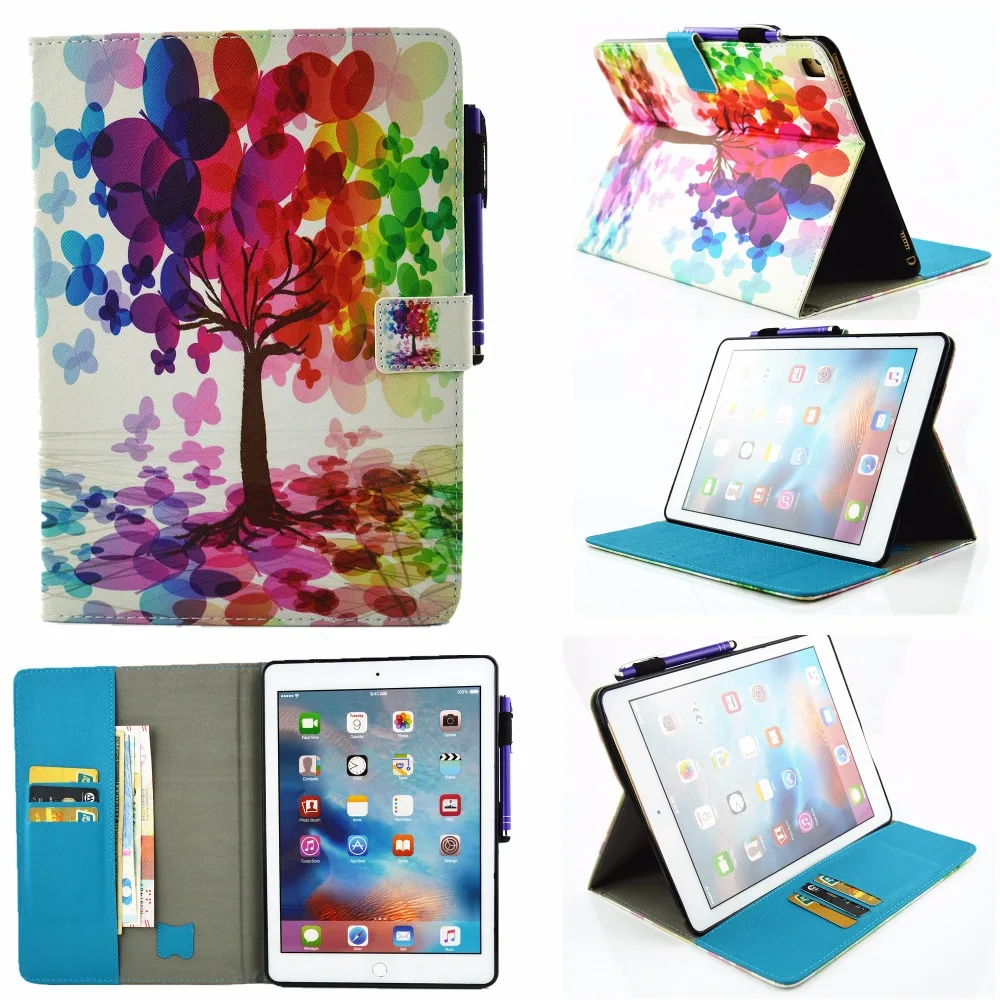 Чехол для Ipad pro 9 7 милые очки рисования чехол-книжка из искусственной кожи с