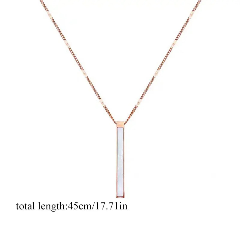 

2020 South Korea New Exquisite Shell Titanium Steel Necklace Simple Fashionable Clavicle Chain Women's Jewelry