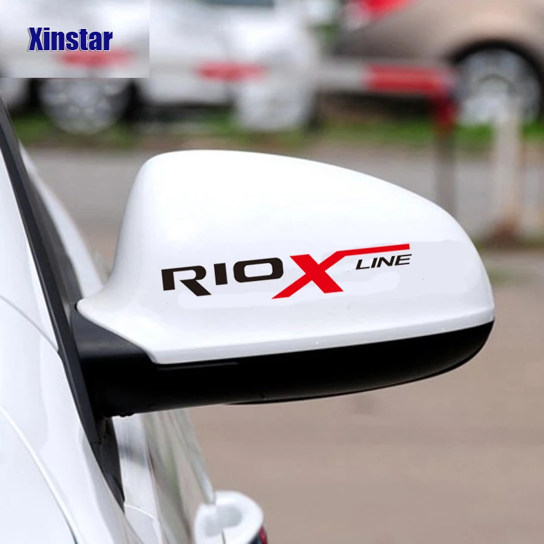 2pcs Car Rearview Mirror Sticker For Kia Rio Xline | Автомобили и мотоциклы