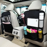 multi pocket car storage bag universal car back seat organizer tablet holder waterproof travel bag hanging car organizer