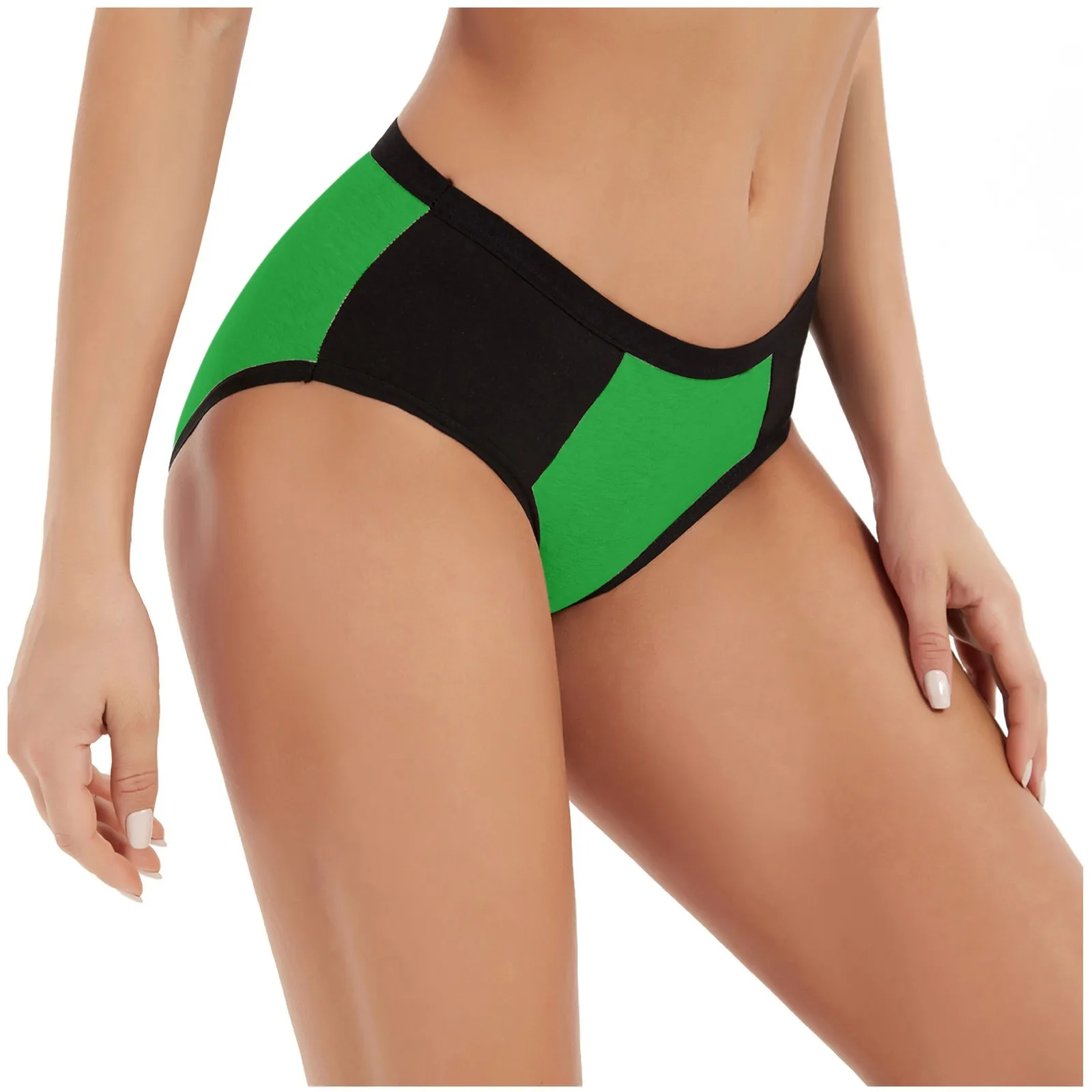 Трусики Женские однотонные в стиле пэчворк пикантное нижнее белье бикини