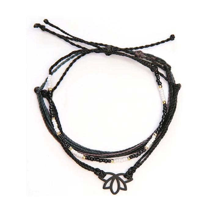 Vsco ручной работы женские пляжи Гавайские богемные Бохо закаты плетеные браслеты