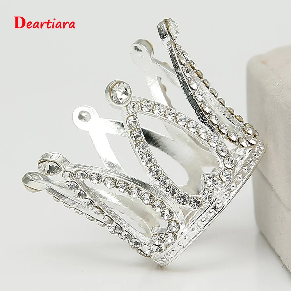 Серебряный золотой детский головной убор Корона украшение торта украшения