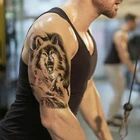Волк временная татуировка боди-арт мужские, женские, татуировка воющего волка