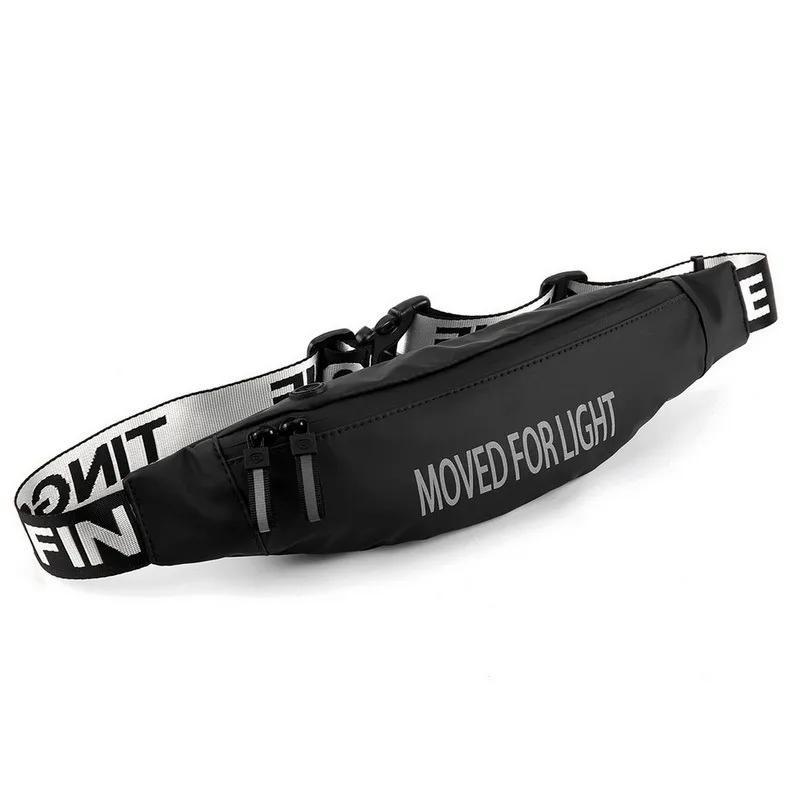 

Unsex Fanny Pack Black Waterproof Money Belt Bag Men Women Sports Belt Male Waist Bags for Phone Travel Luxury Brand Wallet