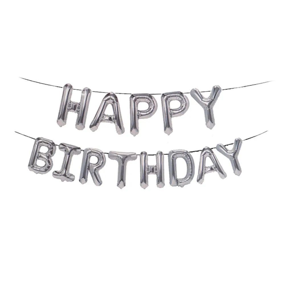 С днем рождения разноцветные воздушные шары из майлара с надписью Happy Birthday