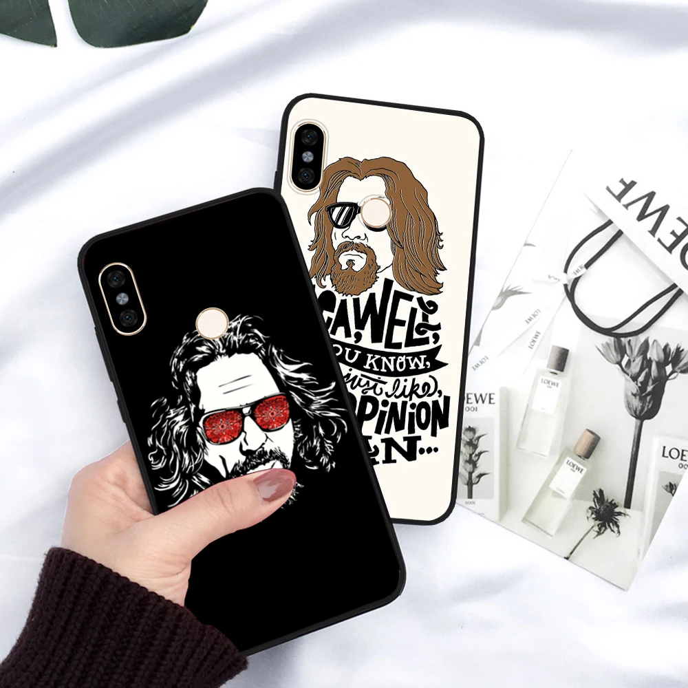 Фильм БОЛЬШОЙ ЛЕБОВСКИ Блестящий силиконовый случай для Redmi Примечание 4X5 Pro 6 5A