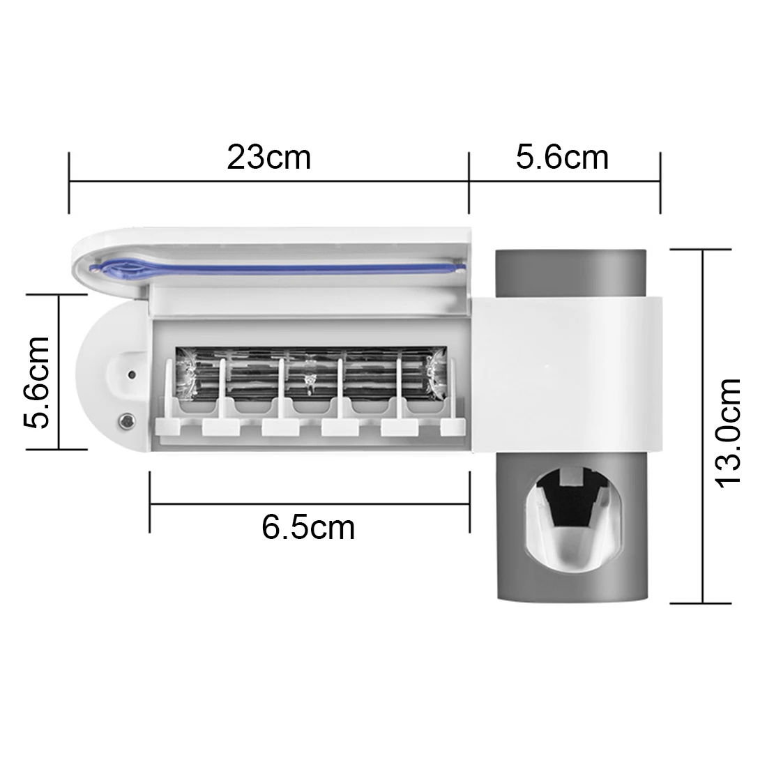 

3 in 1 Antibacterial Toothbrush Holder Wall Type UV Toothbrush Sterilizer Automatic Toothpaste Dispenser Oral Hygiene Cleaner