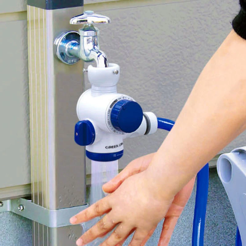 

Разбрызгиватель с таймером для душа, 2-ходовой переходник для крана, соединитель для садового шланга, переключатель для крана, разветвитель ...