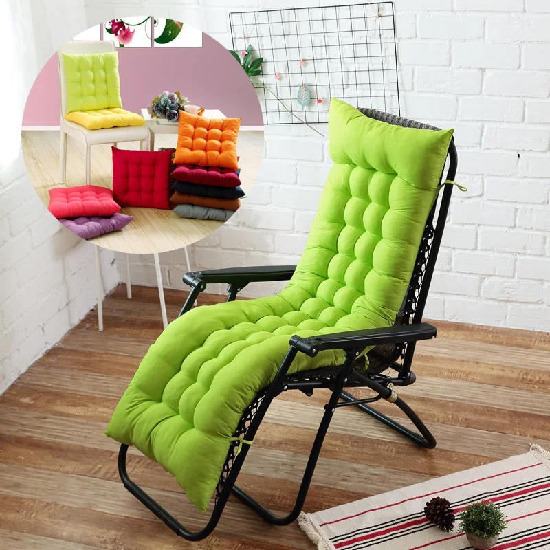 Cushion Thicken Foldable Rocking Chair Cushion Long Chair Couch Seat Cushion Pads Garden Lounger Mat