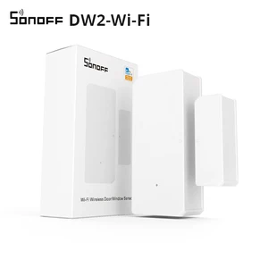 Беспроводной датчик для дверей и окон SONOFF DW2, Wi-Fi, приложение с уведомлениями, для системы безопасности умного дома, работает с e-WeLink