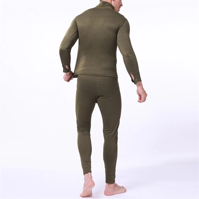

Winter Thermal Underwear Sets Men Quick Drying Anti-microbial Stretch Thermo Compression Fleece Sweat Fitness Warm Long Johns